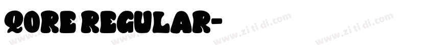 Qore Regular字体转换